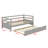 Shantee Twin Size Wooden Daybed with Trundle-1804737959