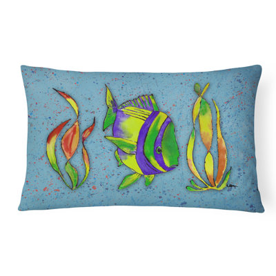 Coussin décoratif intérieur/extérieur pour poisson tropical