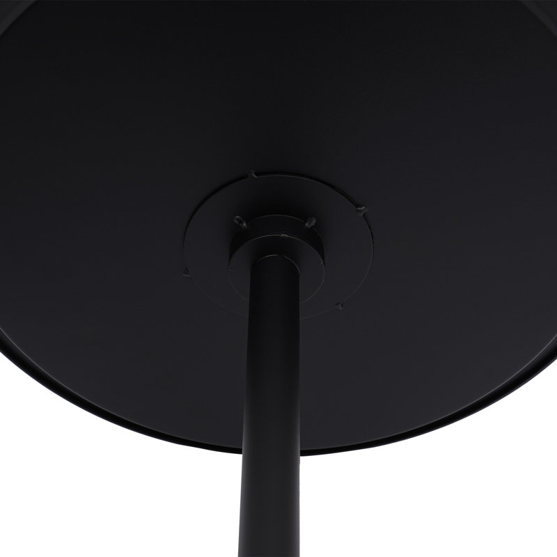 Round Side Table Set Round Coffee Table End Table Set, Black