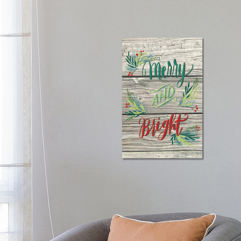 Christmas Greenery II by Amanda Mcgee - Wrapped Canvas Print, 66.04cm H x 45.72cm W x 1.91cm D