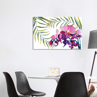 Orchid Leaves by Jo Lynch - Wrapped Canvas Gallery-Wrapped Canvas Giclée