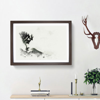 Growing Bonsai Tree in Abstract - Picture Frame Graphic Art Print on MDF