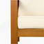 Fauteuil club d'extérieur en bois d'acacia avec coussins (ensemble de 2), ensemble de conversation, finition teck, coussin-1900714209