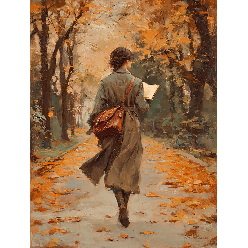 Art automnal sur toile tendue, H 24 po x l 36 po