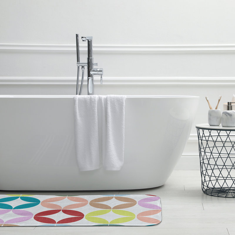 Tapis de bain Funky Junky, L 21 po x L 34 po, Rouge