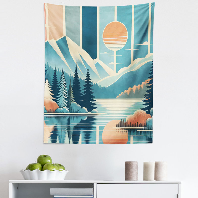 Tapisserie en microfibre, H 28 po x l 23 po