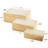 Chrysoula Mango Wood Handmade Whitewashed Storage Scroll Decorative Brown Box with Gold Accents Set