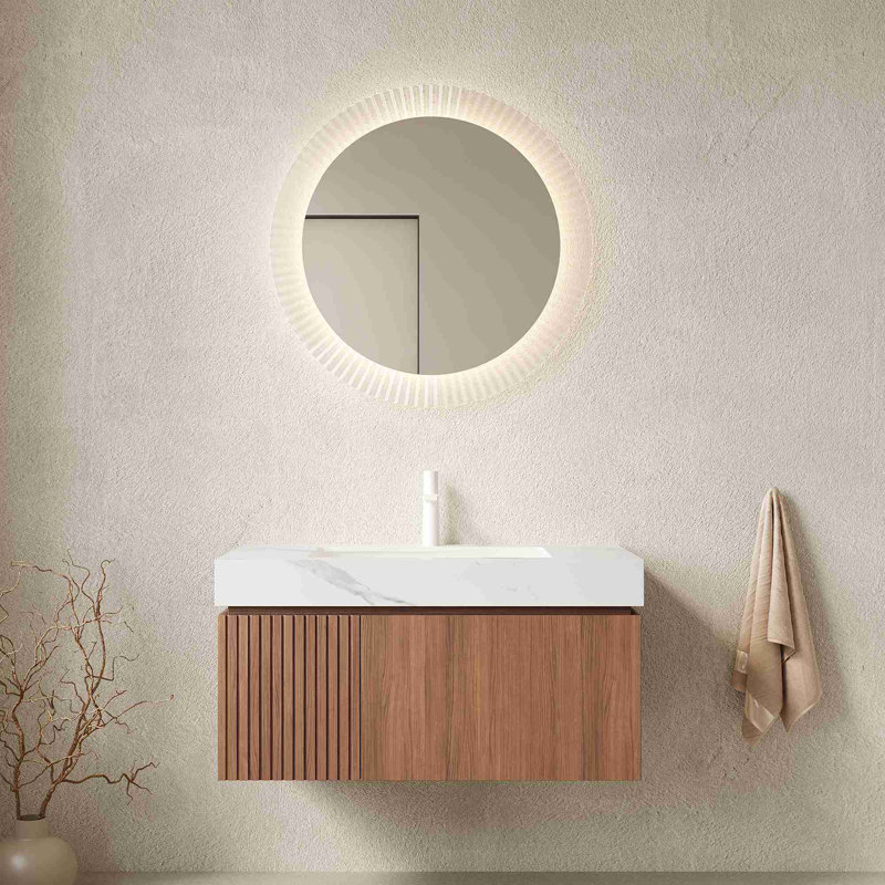 Meuble-lavabo de qualité supérieure, Chêne brun, 36"