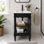 Meuble-lavabo compact avec lavabo, portes à fermeture douce et tablette réglable-24773592