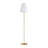 61 in. Modern Brass Floor Lamp With Foot Switch