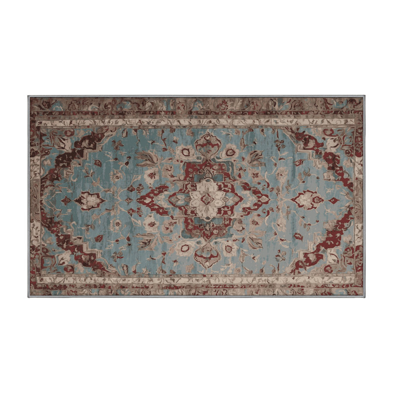 Tapis gris soyeux et moelleux, Rectangle 2 pi x 3 pi