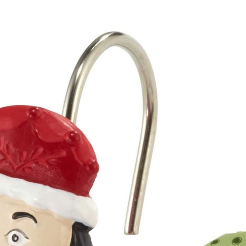 Avanti Linens Peppermint Nutcracker Shower Hooks