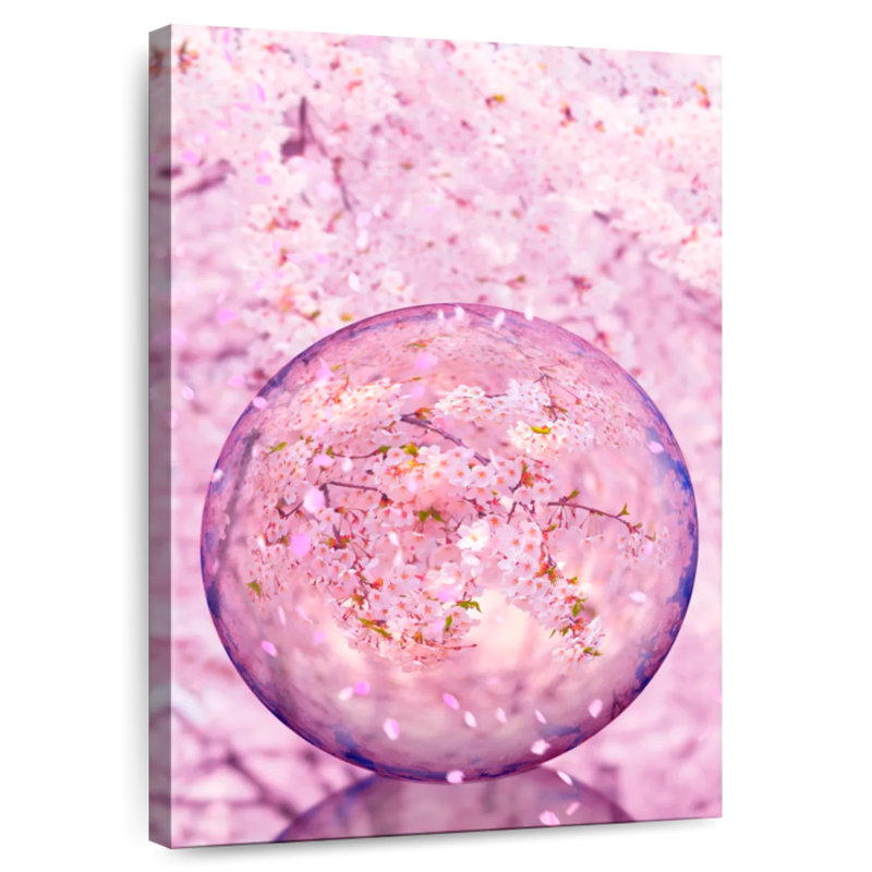 Sphère Sakura, H 12 po x l 8 po