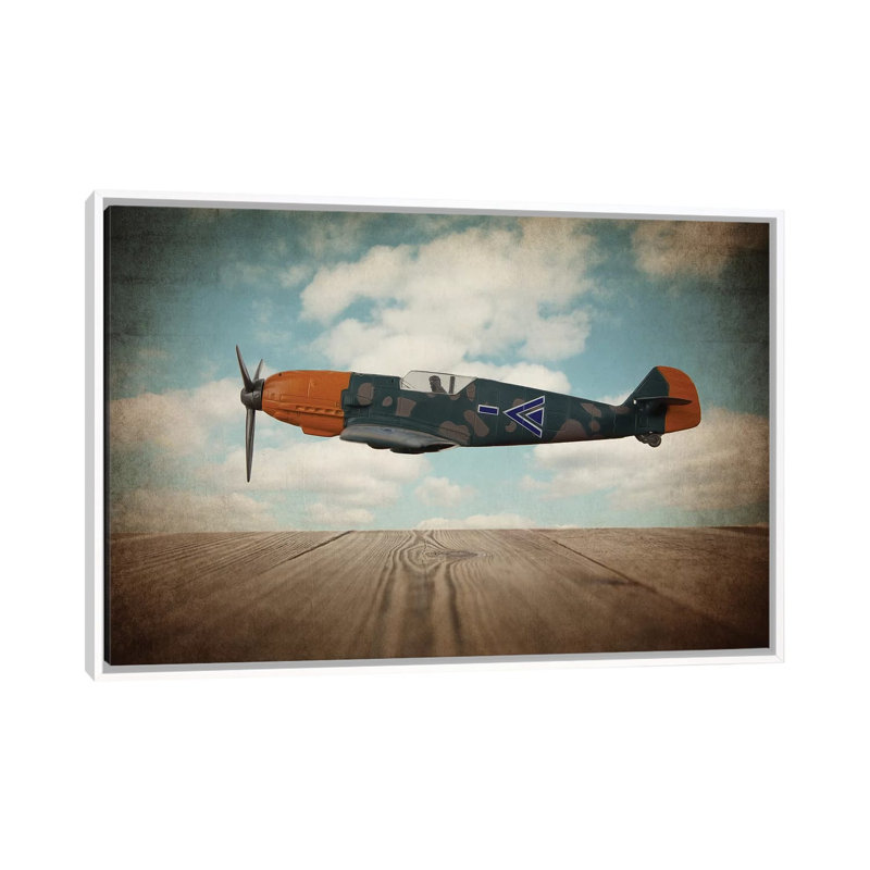 BF109 - Print on Canvas, White Framed, 101.6 cm H x 66.04 cm W