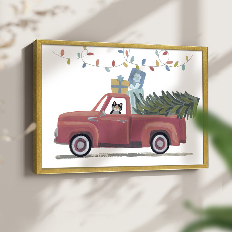 Collection Retro Winter Celebration A - reproduction encadrée - réarmable, H 8 po x l 10 po