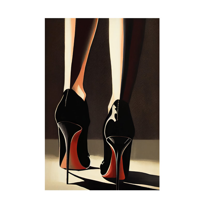 «Grannia Heels On Canvas» par Treechild, reproduction, H 19 po x l 12 po x P 2 po