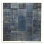 Hand Knotted Abstract Area Rug in Blue