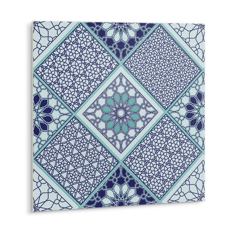 Hitterdal 30cm x 30cm PVC Mosaic Tile in Blue