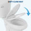 Toilette commerciale deux pièces GarveeHome, conforme ADA, allongée, hauteur confort global, chasse d'eau siphonique puissante de 1,28 GPF, siège à fermeture en douceur