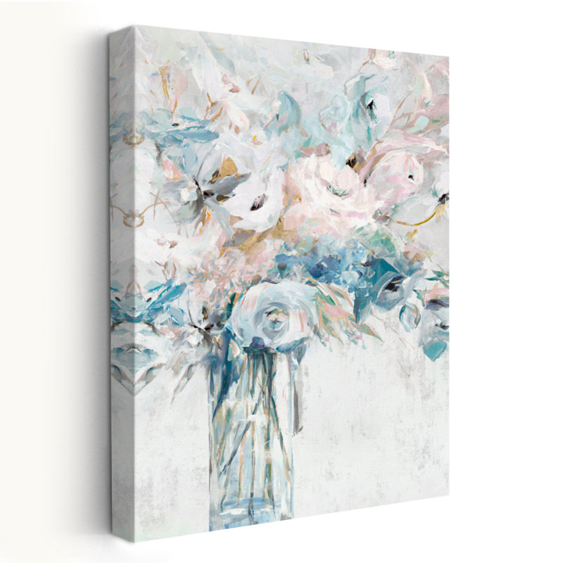 Just Picked - Floral and Botanical Painterly Abstract Art, H 60 po x l 40 po