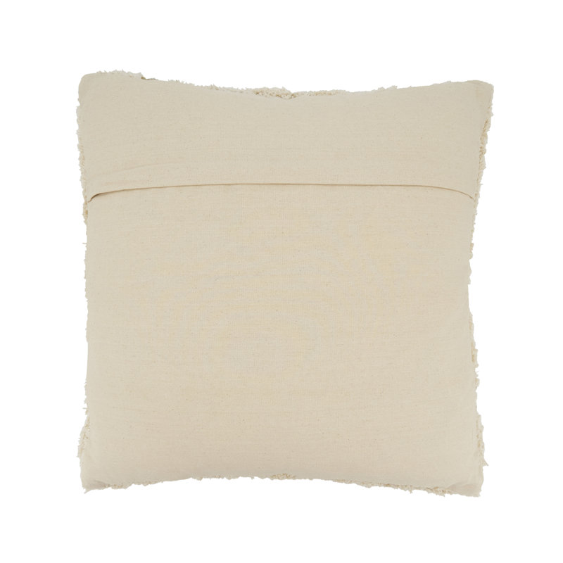 Tufted Symmetry Embroidered Down Filled Throw Pillow
