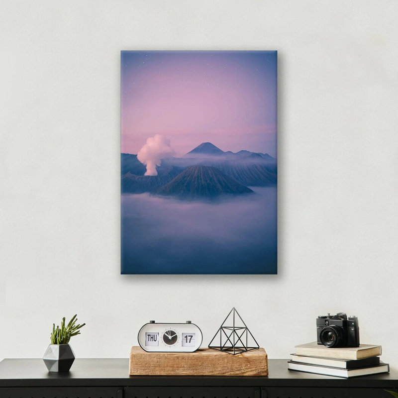 Brown Mountains Print - Scenic Mountain Landscape Wall Art - Desert Ridge Nature Canvas Poster - Earth Tone Mountain Range Artwork - Rustic Travel Decor - Nature Wall Hanging - Modern Home Decoration Art Print