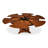 Austin Extendable Round Solid Wood Dining Table-108207501
