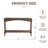 Brown Wood Console Table With Turned Spiral Legs And Lower Shelf for Living Room Entryway Decor