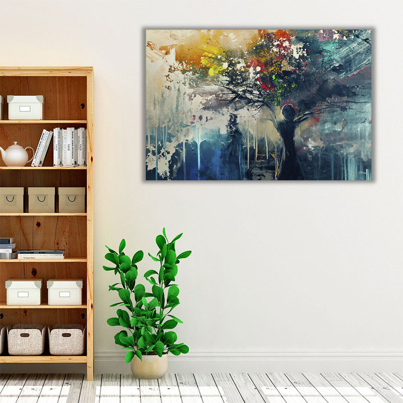 Mother Earth Hurting - reproduction d'art sur toile, H 32 po x l 48 po