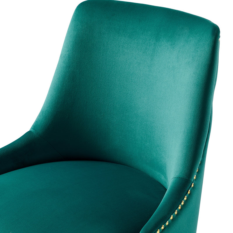Chaise de travail inclinable et pivotante Clyde, Bleu sarcelle
