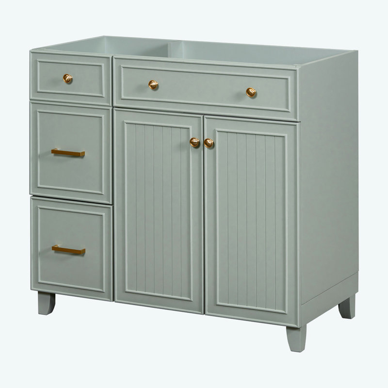 Meuble-lavabo 36 po sans lavabo, Vert