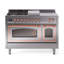 ILVE Nostalgie II Noblesse 48 inch Dual Fuel Range (5 Sealed Burners + Griddle + French Top, Triple Glass Door)-1568569764-1568569775-1568569777