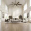 Ventilateur de plafond en bois massif à 6 pales Smart Modern avec télécommande, moteur à courant continu réversible et lumière DEL à intensité variable-573512114-573512143-591538096
