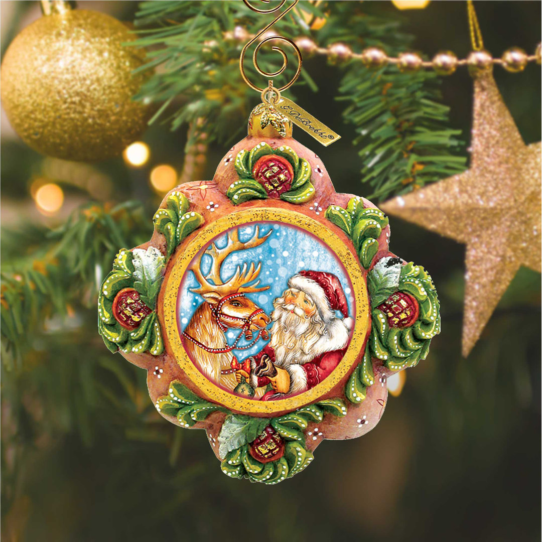 Treasured Memories 3'' Handmade Holiday Shaped Ornament G Debrekht