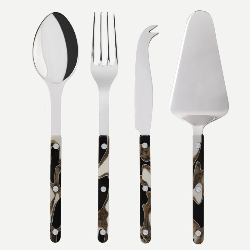 Bistrot Dune 4 Piece Hostess Set, Black
