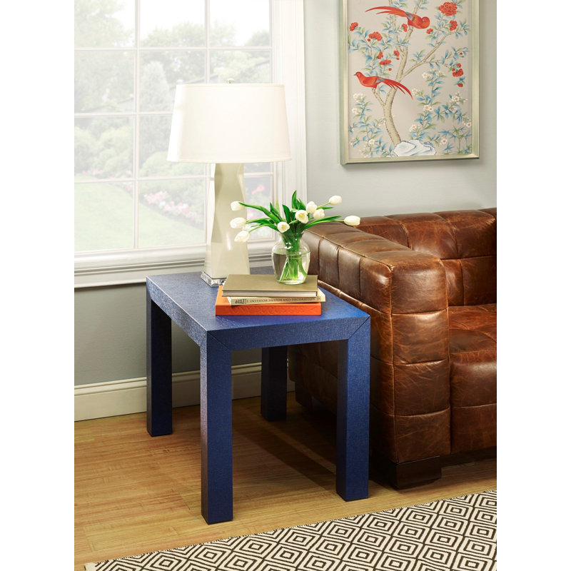 Parsons End Table, Navy Blue