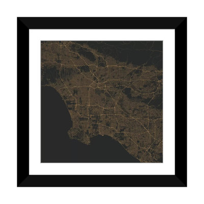 « los angeles routes », impression sur toile tendue