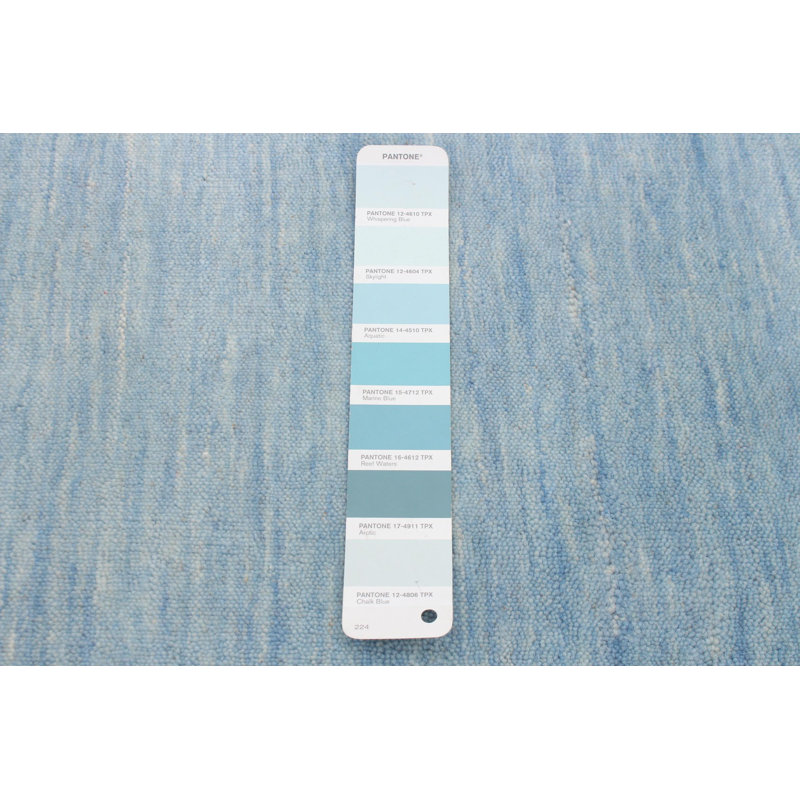 Tapis bleu clair Preslei Gabbeh 2 pi 5 po x 11 pi 10 po