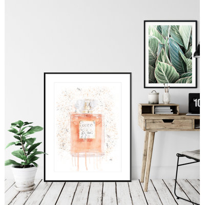 Coral Perfume Bottle - Single Picture Frame Print
