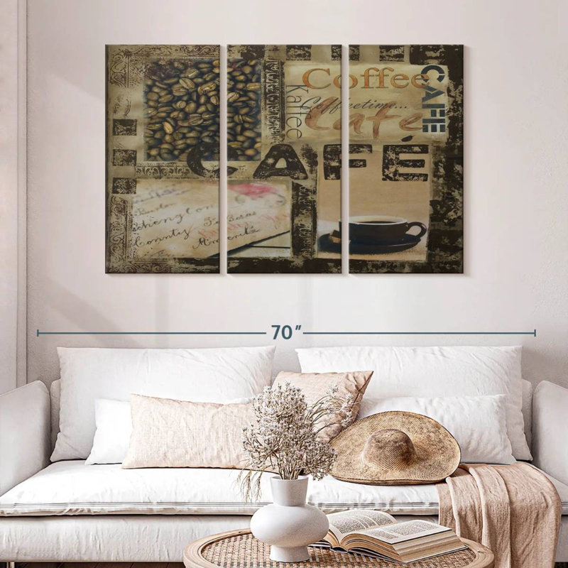 Yarlin Cafe Collage, 32" H x 50" W