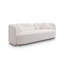 Canapé de luxe moderne pour le salon, canapé rembourré blanc Boucle pour bureau à domicile, 2 places
