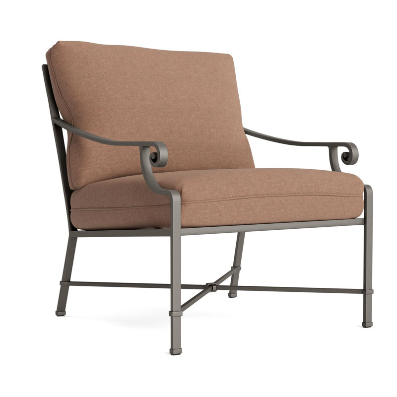 Venetian Outdoor Lounge Chair, Mica, Fusion Clay