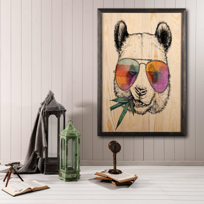 Perry Single Picture Frame Print on Wood