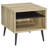 Square Side End Table with Storage Shelf