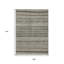 Tapis extérieur lavable rayé taupe et brun 9 pi x 12 pi