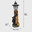 Statue de jardin solaire ours solaire, signe de bienvenue