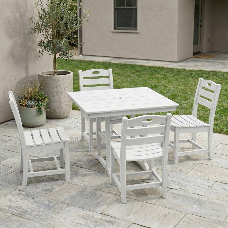 Ensemble de salle à manger Hdpe 5 pièces pour patio