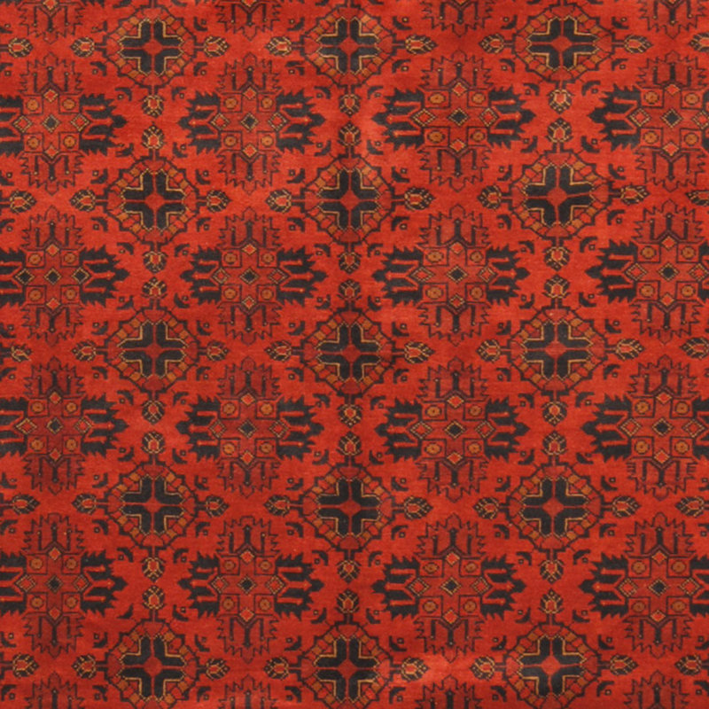 Tapis de zone one-of-kind-noué la rouge 6 pi 4 x 9 pi 6 laine