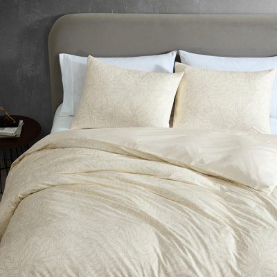 Ensemble de housse de couette beige réversible Kenneth Cole