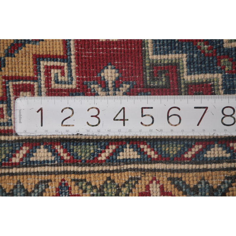 Handmade Kazak Living Room Rug